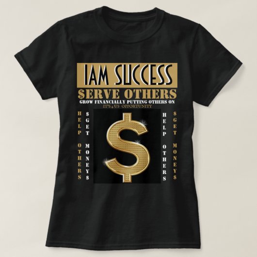 他人に仕える Tシャツ (デザイン正面)