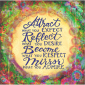 他人に求めるものになる勇気付けられる シール (正面)