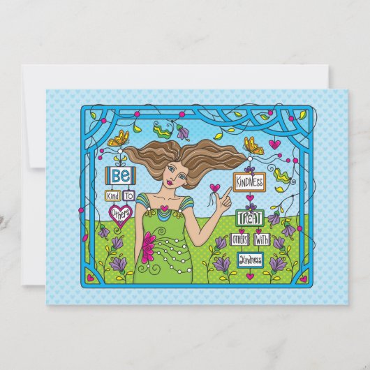 他人に親切にする_フラットカード7" x 5" (正面)