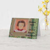 他人に話さないで下さい: お母さんはそう書カードを言いました カード (黄色い花)