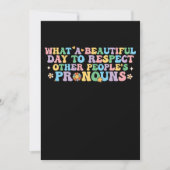 他人のプロを尊敬する美しい日 招待状 (正面)