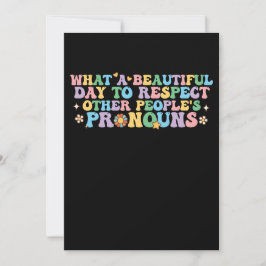 他人のプロを尊敬する美しい日 招待状