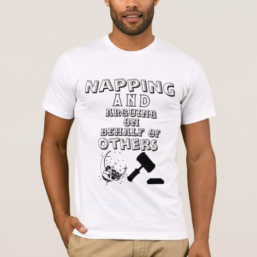 他人の代理で昼寝と口論 Tシャツ (正面)
