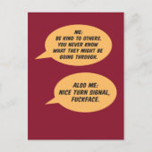 他人の冗談に優しい ポストカード (正面)