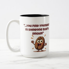 他人の夢の中で自分自身を見つける ツートーンマグカップ