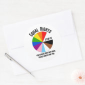 他人の平等な権利は円ではない ラウンドシール (封筒)