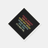 他人の平等な権利は権利の減少を意味しない スタンダードカクテルナプキン (角)