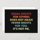 他人の平等な権利は権利の減少を意味しない 招待状 (正面/裏面)