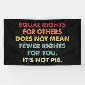 他人の平等な権利は権利の減少を意味しない 横断幕 (横)