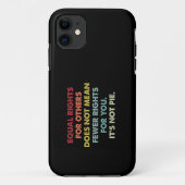 他人の平等な権利は権利の減少を意味しない Case-Mate iPhoneケース (裏面)