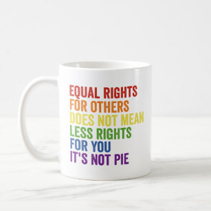 他人の平等の権利は、その権利を減ずるものではない コーヒーマグカップ