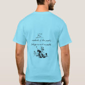 他人の気持ちを尊重する。 Tシャツ (裏面)