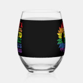 他人を尊敬する美しい日 ステムなしワイングラス (右)