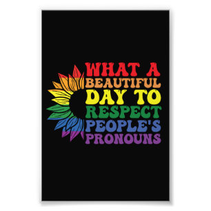 他人を尊敬する美しい日 フォトプリント           