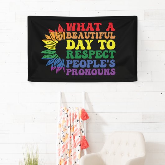 他人を尊敬する美しい日 横断幕 (インサイチュ)