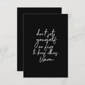 他人を熱くし保ない サンキューカード (正面/裏面)