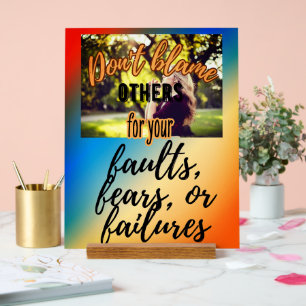 他人を責めない アクリルサイン