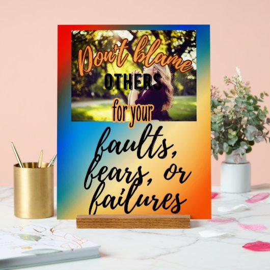 他人を責めない アクリルサイン (ウェディング)