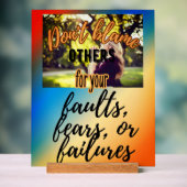 他人を責めない アクリルサイン (ニュートラル)