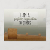 他人前向きへのインスピレーション ポストカード (正面)