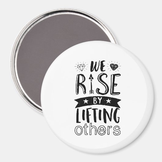 他人感動的を引き上げて起こす親切な引用文 マグネット (正面/裏面)