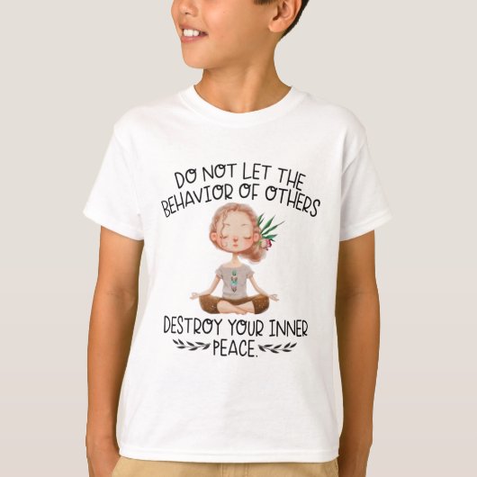 他人+の+行動+に+心+の+平穏+を+乱さ+ないで Tシャツ (正面)
