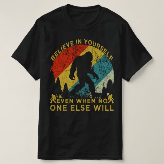 他信じの誰もいない時でも自分自身で Tシャツ (デザイン正面)