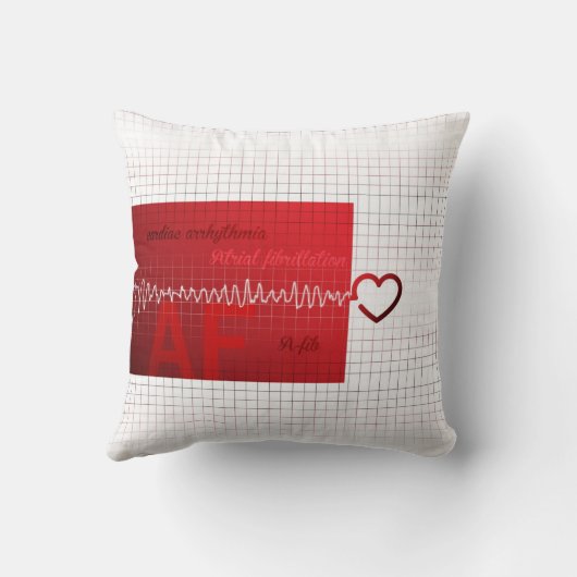 他愛ない嘘のハートのリズムの枕 クッション (裏面)