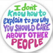 他気に人についてビニールのシール シール (正面)