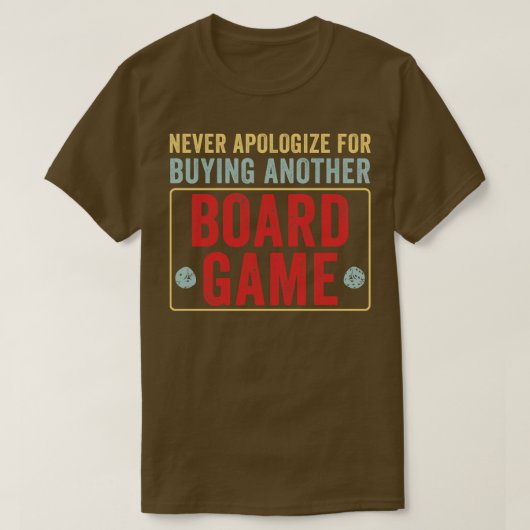 他盤ゲームおもしろい盤ゲーム引用文 Tシャツ (デザイン正面)