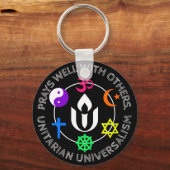 他祈のユニタリアン大学と上手に キーホルダー (正面)