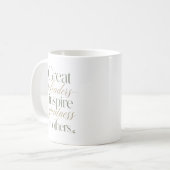 他者に偉大さを与えるリーダー コーヒーマグカップ (正面左)