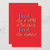 他者に優しくする 招待状 (正面/裏面)