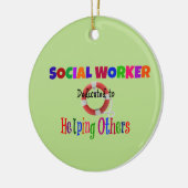 他者に捧げる救済ソーシャルワーカー セラミックオーナメント (左)