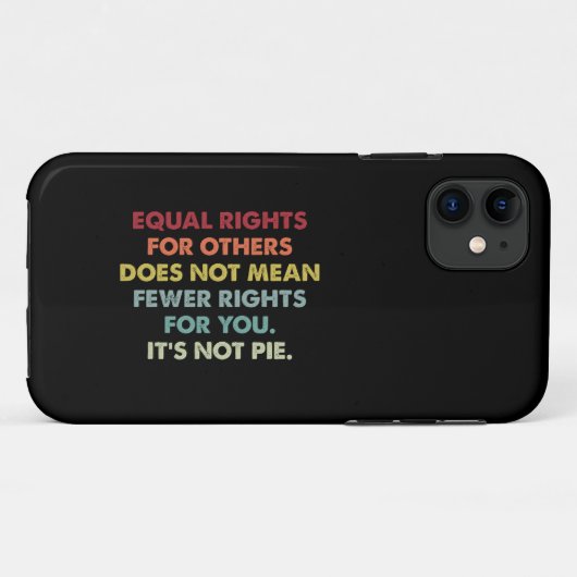 他者の平等な権利が自分の権利の縮小を意味しない Case-Mate iPhoneケース (裏面(横))