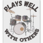 他遊の人と一緒に – ドラム シール (正面)