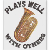 他遊の人と共に良い – Tuba シール (正面)