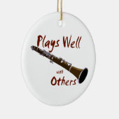 他遊人とも良い セラミックオーナメント (右)