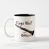 他遊人とも良い ツートーンマグカップ (左)