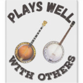 他遊人と共に良い – Banjos シール (正面)