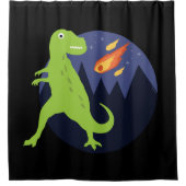 付いた隕石 シャワーカーテン (正面)