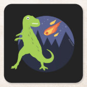 付いた隕石 スクエアペーパーコースター (正面)