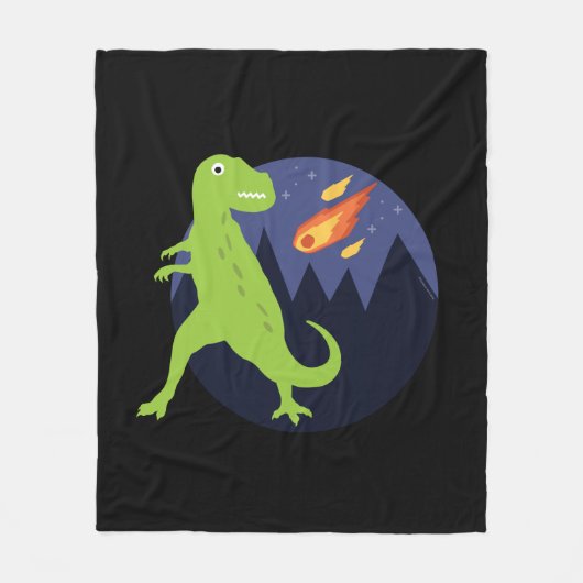 付いた隕石 フリースブランケット (正面)