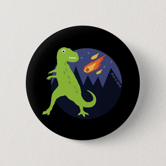 付いた隕石 缶バッジ (正面)