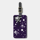 〜付きの暗色Emoパタ絵を描ーン ラゲッジタグ (正面縦)