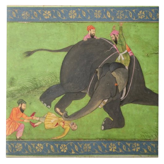 付き添い人は激怒させられたeleからの落ちたな人を救助します タイル (正面)