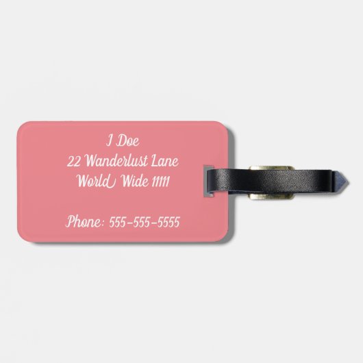 付くのを世界の荷物が見に行こう ラゲッジタグ (裏面横)