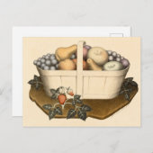 付与木材による果実 ポストカード (正面/裏面)