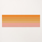 付勢オレンジとピンクのヨガマット ヨガマット (裏面(横))