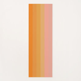 付勢オレンジとピンクのヨガマット ヨガマット